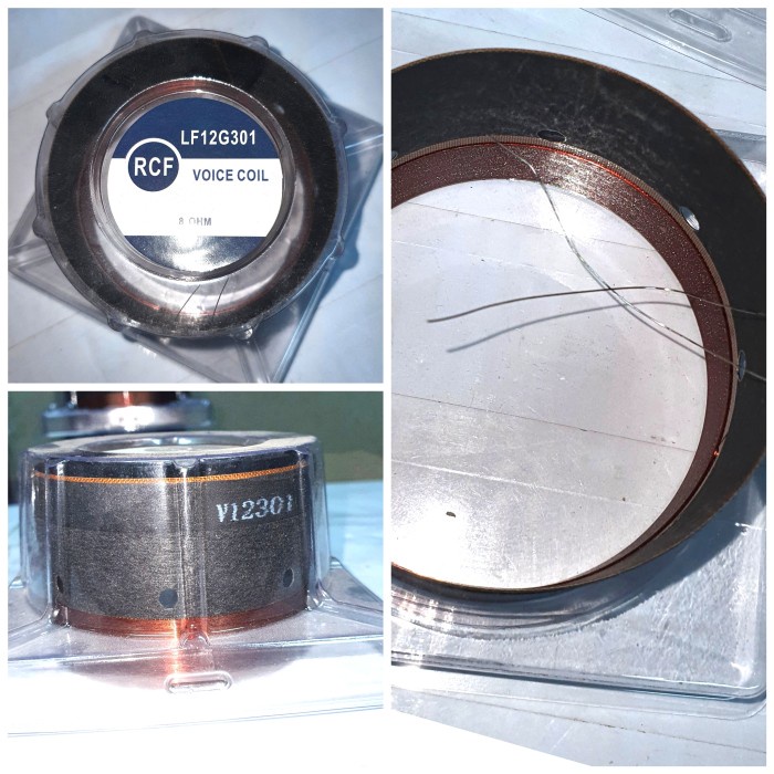Spul Spool Speaker 12 /Voice Coil Speaker 12 Inch Rcf 12G301 /3Inch Very Chip
