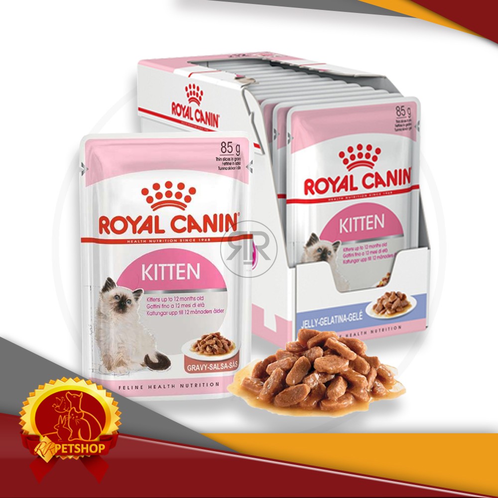 Makanan Kucing Wet Food Royal Canin Kitten 36 Gravy / Jelly 85 Gram