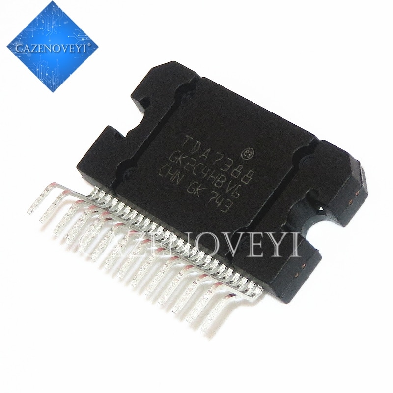 2pcs/lot TDA7388 ZIP25 TDA7388A YD7388 ZIP 7388A ZIP-25 42W quad bridge car radio amplifier new and original In Stock