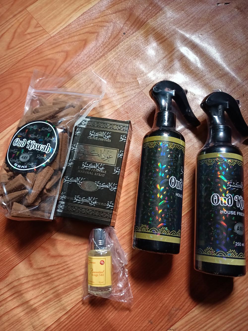 Paket Manja 6 Parfum Pengharum Ruangan Arab 250ml Oud Kiswah Minyak Spray 35ml Dan Buhur Kerucut