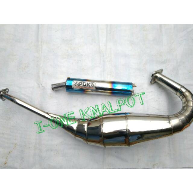 KNALPOT RACING PDK CHROM UNTUK MOTOR NINJA R & RR