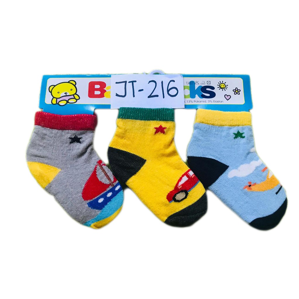  KAOS  KAKI  3IN1 3 PASANG BAYI ANAK  COWOK  CEWEK BABY SOCK 