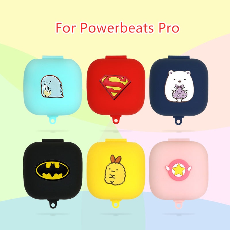 Beats Powerbeats Pro Case Portable Silicone Cute Cartoon Shockproof Protective Cover Cases