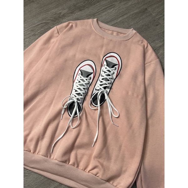 SHOES SWEATER CREWNECK OBLONG WANITA