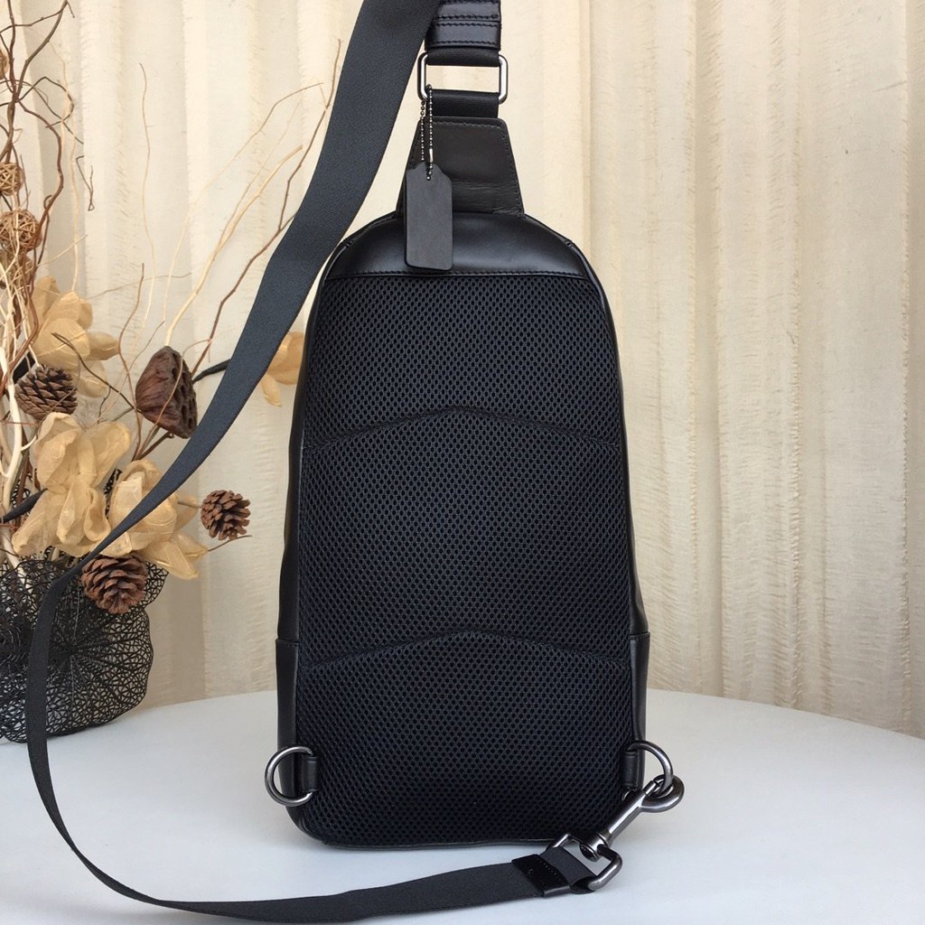 TAS SLING BAG PRIA SIGNATURE SELEMPANG BAHU CH HOUSTON VARSITY SLINGBAG PACK DENIM