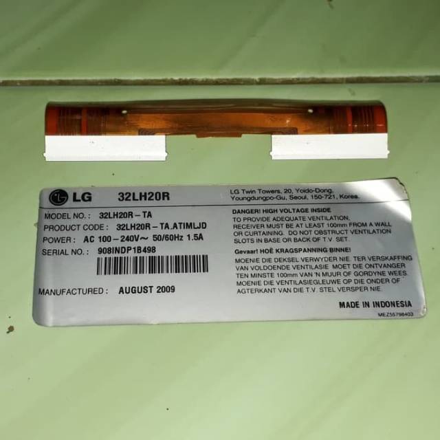 Flexible Fleksibel TCon LG 32LH20R