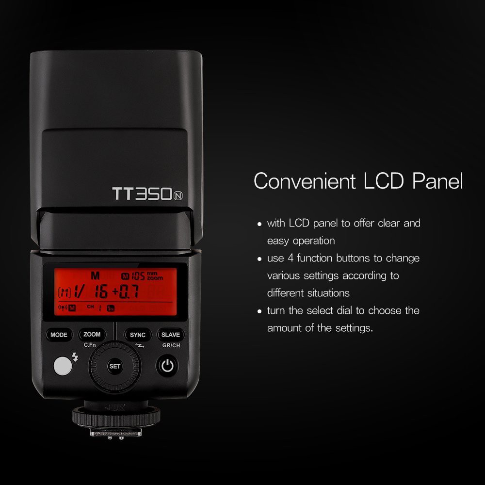 Godox TT350N / TT 350 / TT 350 N / TTL Camera Flash Speedlite for Nikon Promo