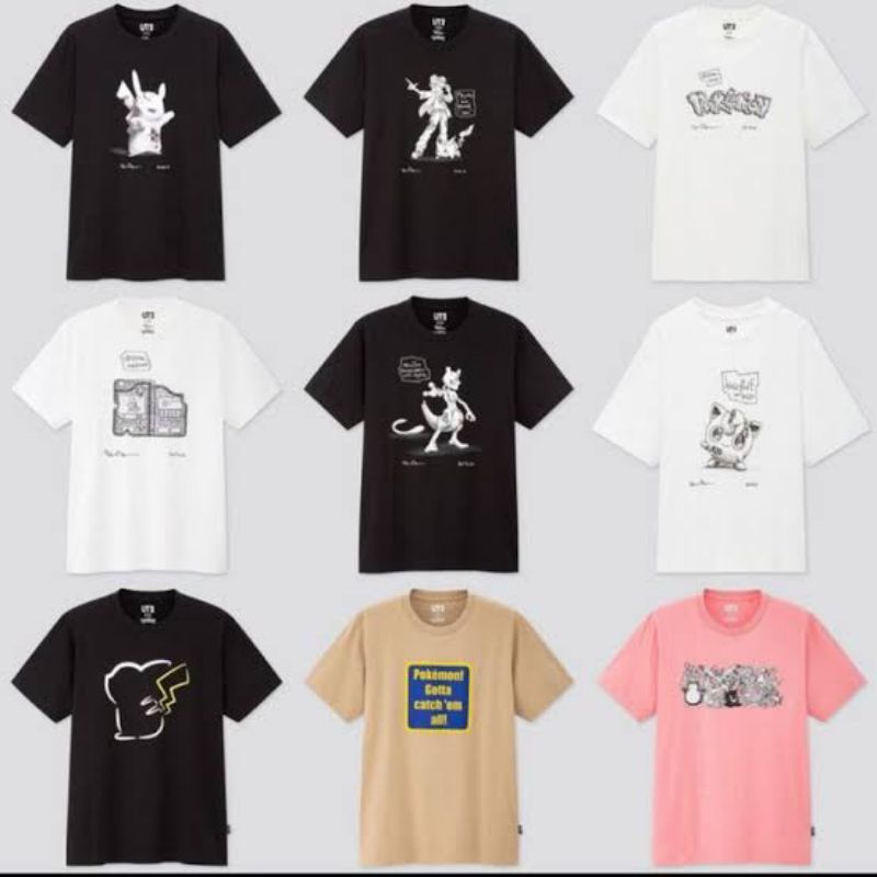 KAOS UNIQLO X POKEMON KAOS UNIQLO PIKACHU ORIGINAL