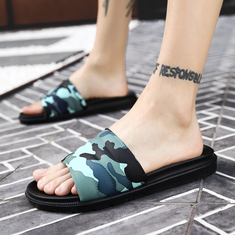 Baru Sandal  Kasual Pria  Kamuflase Slippers Kasual Musim 