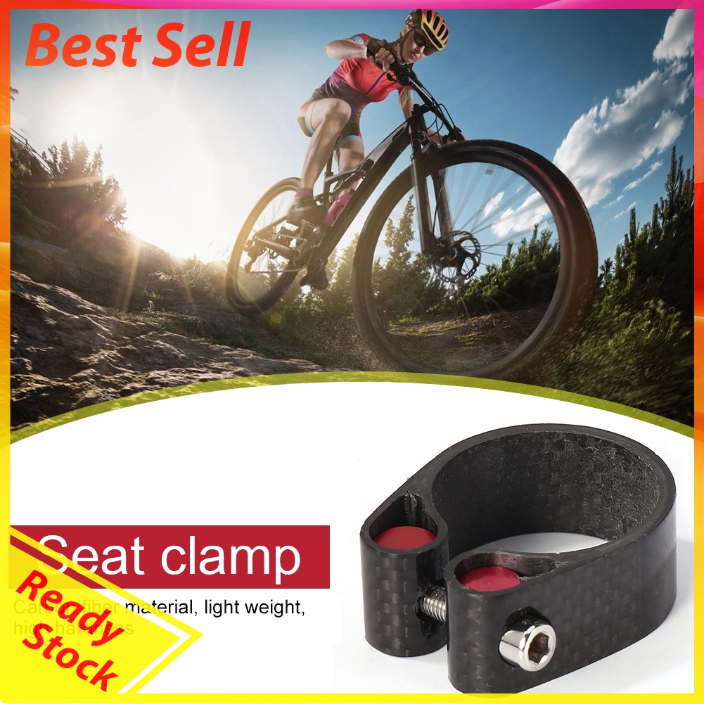 30.8/30.9/31.6mm Carbon Fiber Bike Seatpost Clamp MTB Road Seat Tube Clip