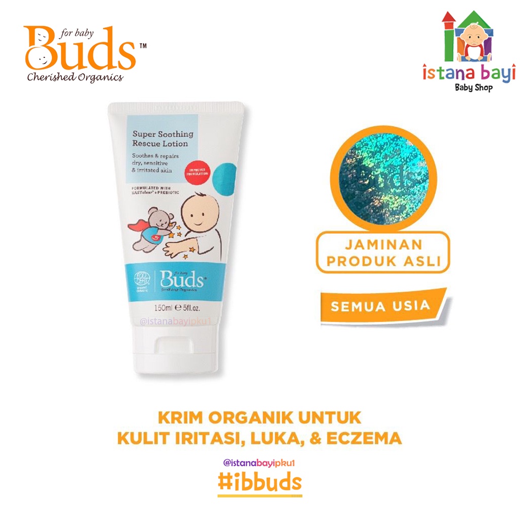 Buds Super Soothing Rescue Lotion 150ml/Lotion kulit bayi sensitif