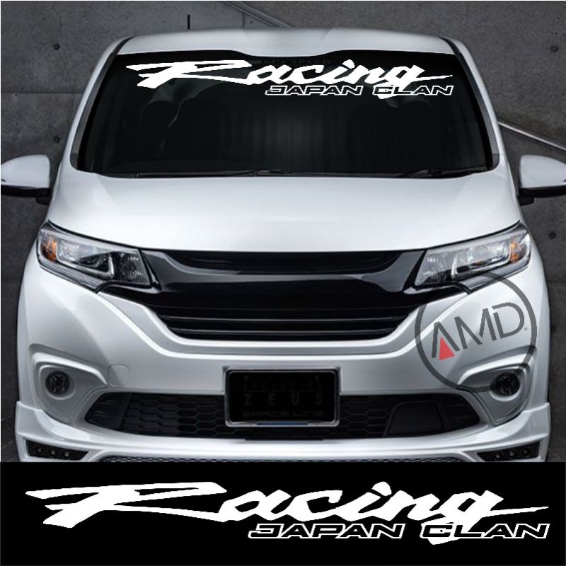 Stiker kaca depan sticker mobil stiker belakang mobil RACING