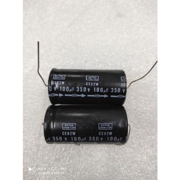 capasitor 100uf 350V axial