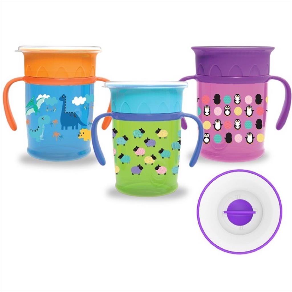 Baby Safe 360 Sipper Cup With Handle 270ml AP013/ Babysafe Sippy Cup / Gelas minum anak