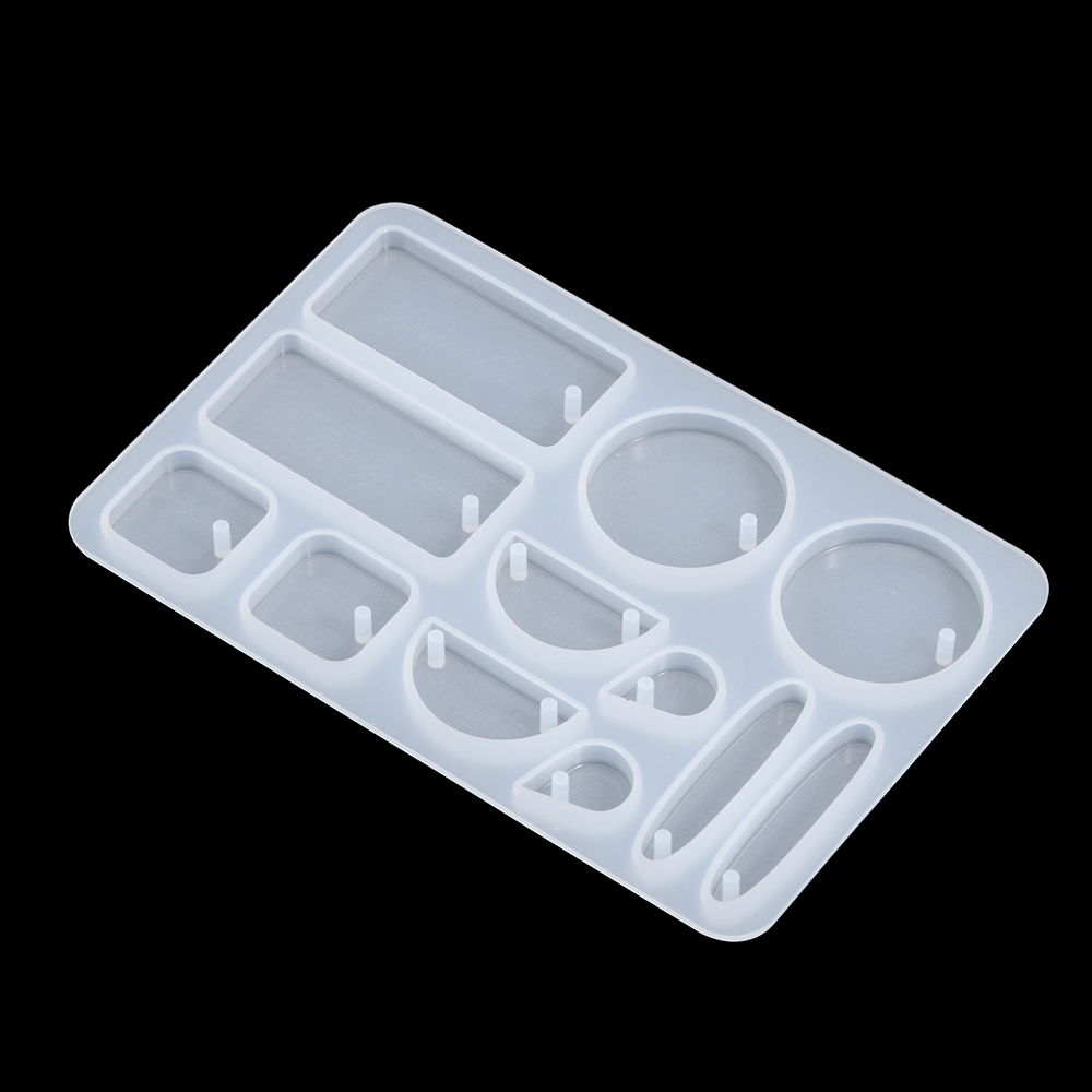 SUYOU DIY Earrings Resin Mold Dropping Glue Jewelry Making Ear Pendant Molds Keychain Necklace Transparent Resin Crafts Handmade Silicone Mould