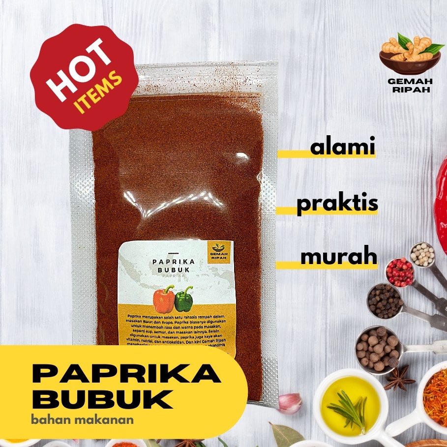 

Paprika Bubuk / Ground Paprika / Rempah / JSR 100% PREMIUM QUALITY