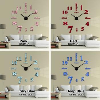 MLNSHP Taffware Jam Dinding Besar DIY Giant Clock Quartz 80-130cm - DIY-101