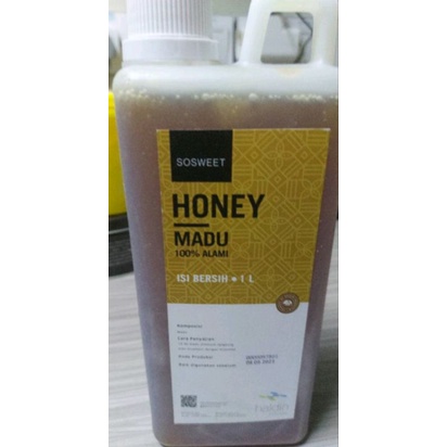 

MADU 100% ALAMI HONEY 1 LITER HALDINFOODS