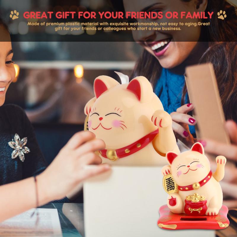 ★SOLAR★Lucky Fortune Cat Ornament Pajangan Hiasan Kucing Rejeki Lucky Cat Rejeki Kucing