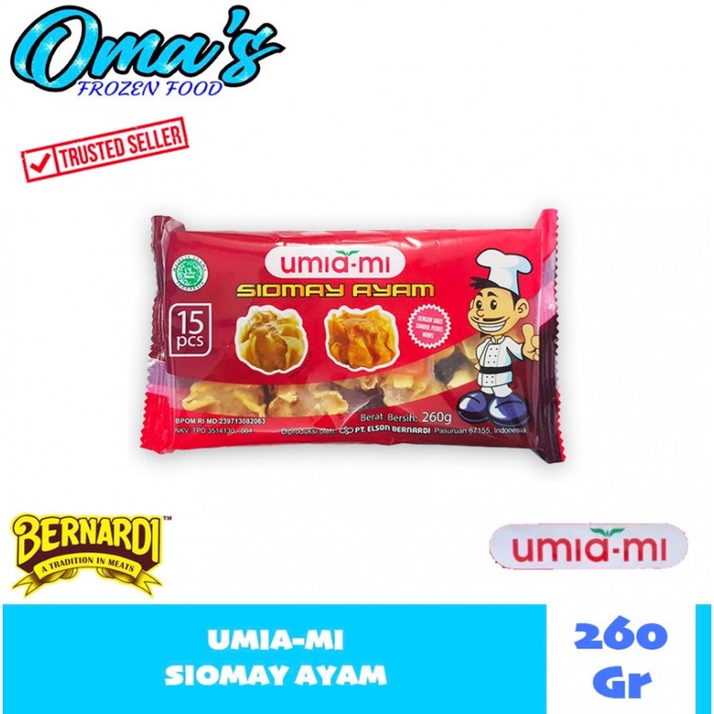 

UMIA MI SIOMAY AYAM ISI 15 PCS BY BERNARDI