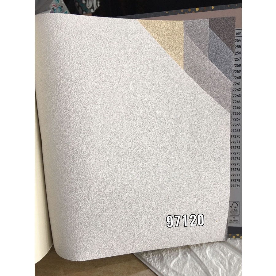 WALLPAPER DINDING POLOS CAT TEMBOK PUTIH CREAM STARWALL