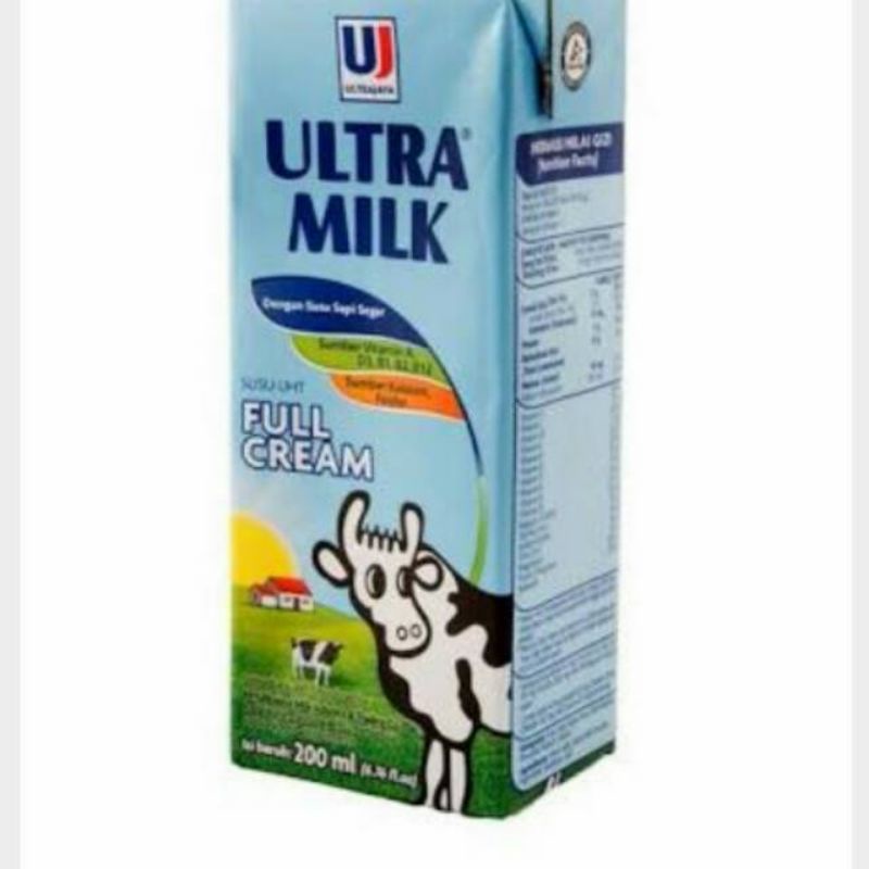 Susu Ultra UHT 200ml Rasa Cokelat Stroberi Full Cream