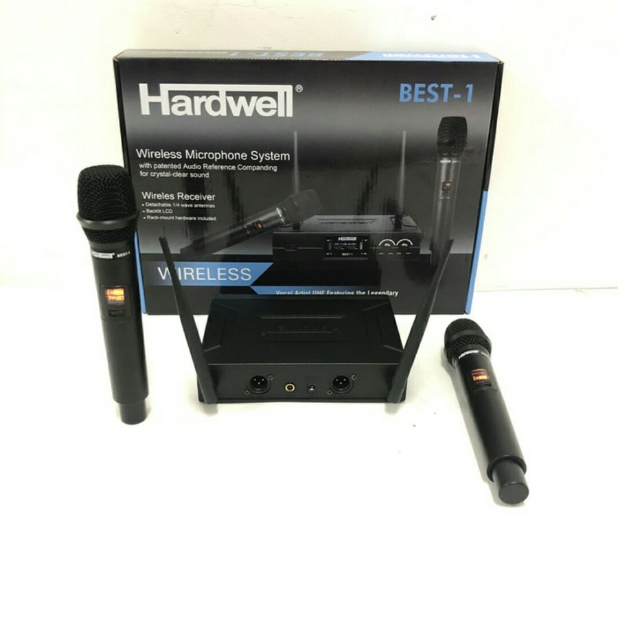 Mic Wireless Hardwell BEST 1 Handle Clip On Headset Original