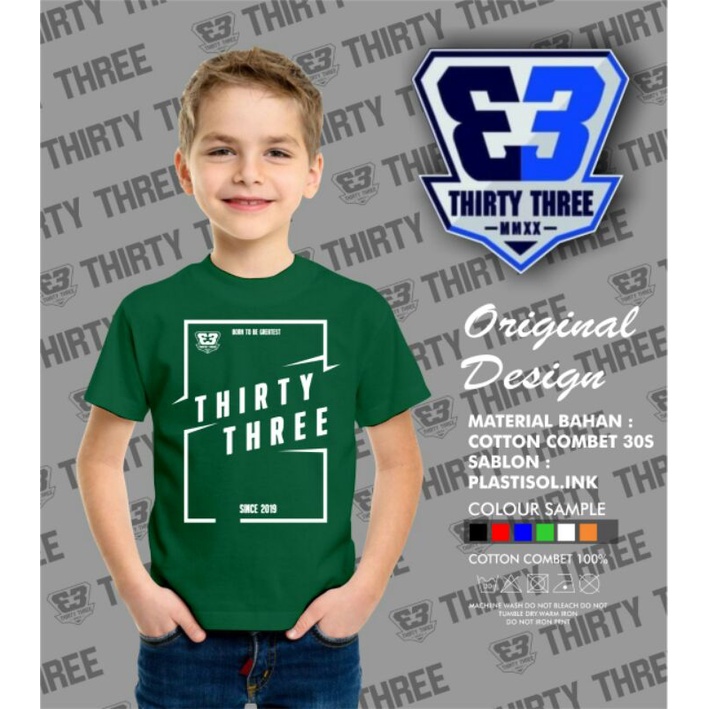 Kaos Anak Distro Thirty Three