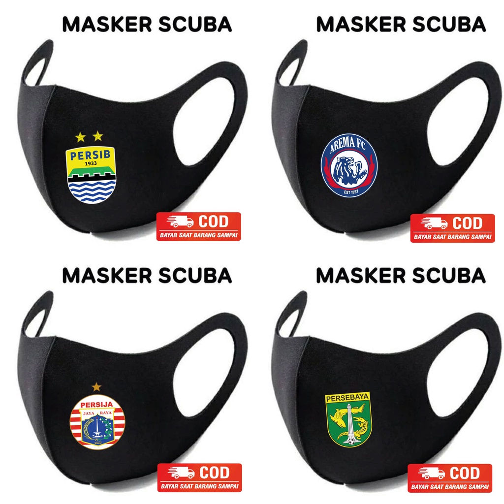 masker logo bola / masker / masker scuba original / masker premium / masker scuba / cod / SGF