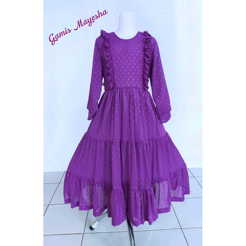 Gamis Mayesha Tulle Dot Anak/Busana Muslimah