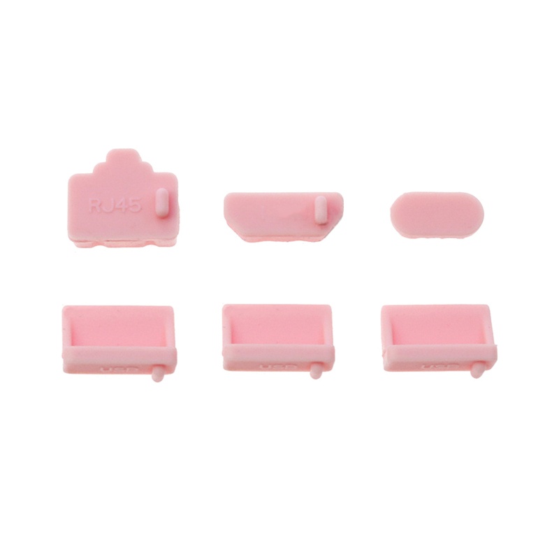 Btsg 6pcs/Set Plug Debu Host Silikon Set Antarmuka USB RJ45 Penutup Anti Debu Untuk Untuk Konsol Game PS3