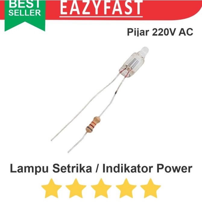 Lampu Pijar Setrika AC 220V Indikator LED Power Terminal Magic Com Jar efst90 Murah