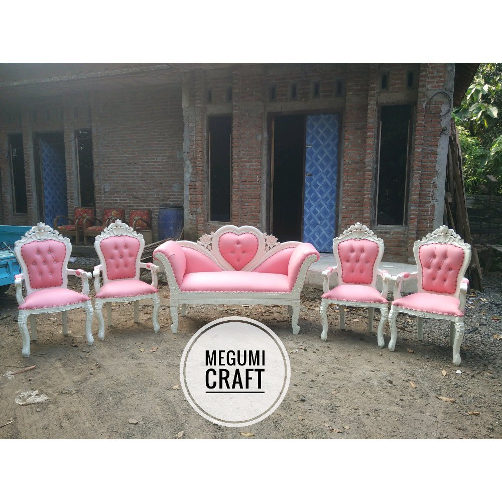 Kursi pelaminan sofa pengantin pernikahan dekor jati Kursi pelaminan sofa pengantin pernikahan dekor jati