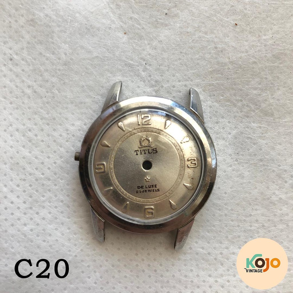 Casing Jam Tangan Pria Antik Jadul Vintage Langka Titus