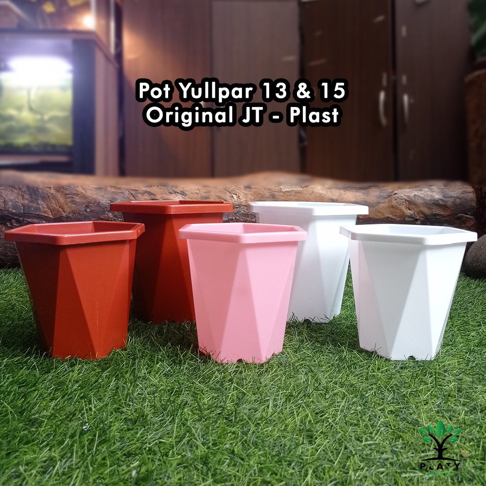Pot Nordik 25 | Pot Tanaman Hias | Pot Tabung | Pot Putih Hitam Coklat | Merk Citra Jaya Plastik