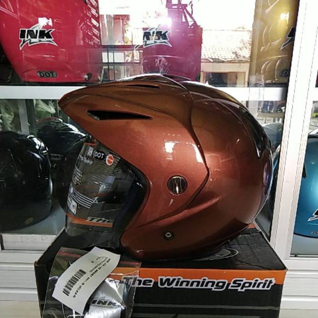 HELM INK CX 22 SPARKLING BRONZE COKLAT MUDA ORIGINAL