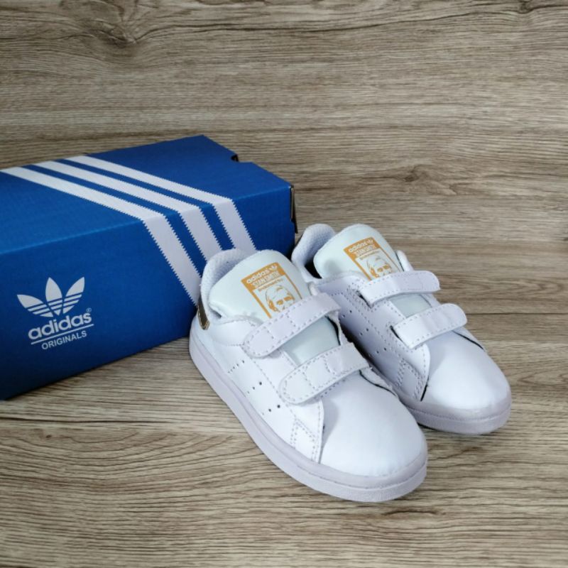 SEPATU ANAK ADIDAS STANSMITH VELCRO SEPATU PUTIH ANAK SEPATU ANAK LAKI LAKI PEREMPUAN