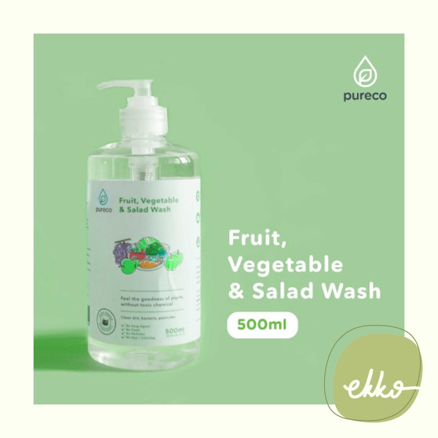 

Pureco - Fruit, Vegetable & Salad Wash 500ml (Pembersih Sayuran Buah)