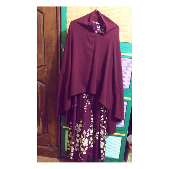 Gamis Syar’i Set Maroon