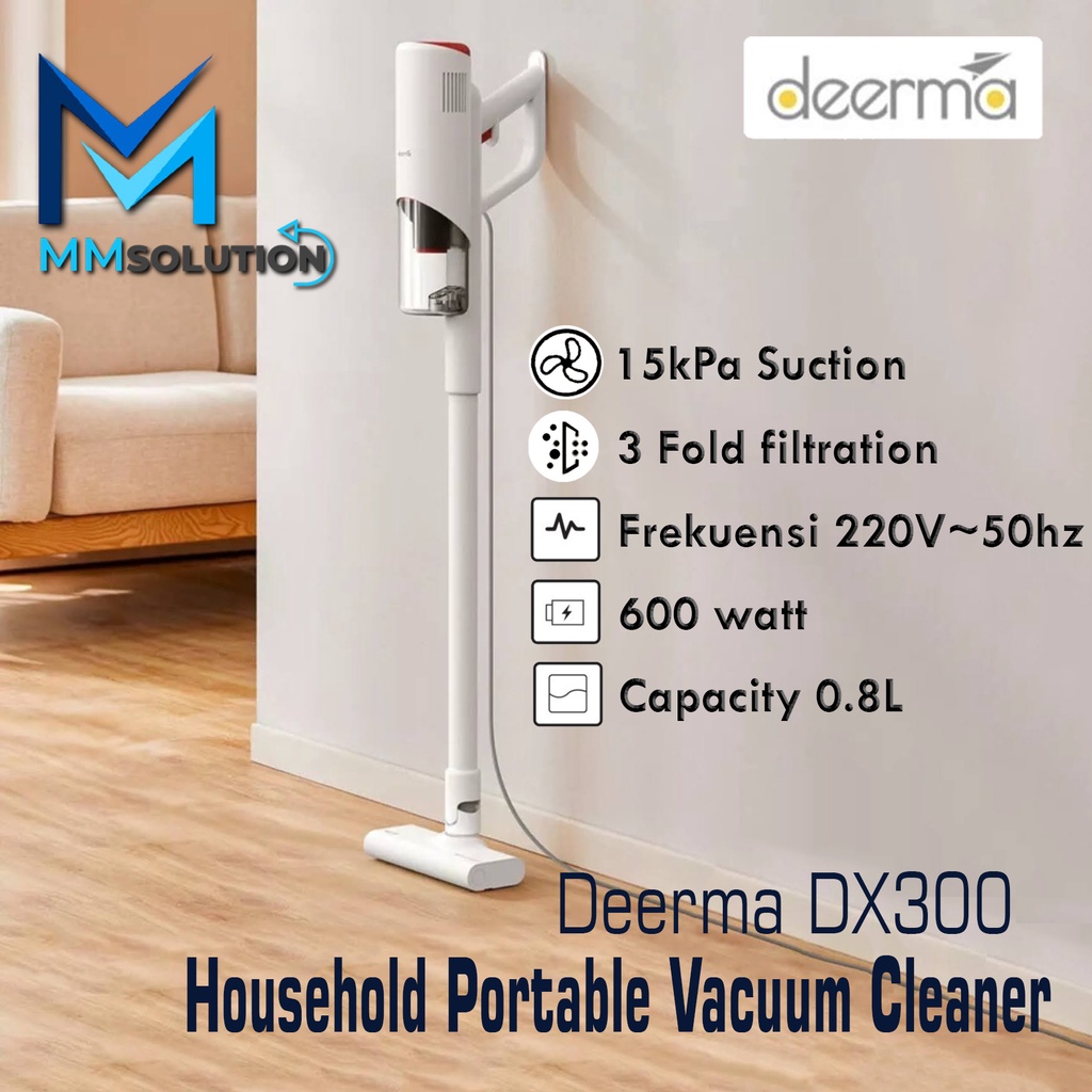 Deerma DX300 Vacuum Vacum Cleaner Penyedot Pembersih Debu household handheld portable vacuum Cleaner Strength Dust Collector 15KPA