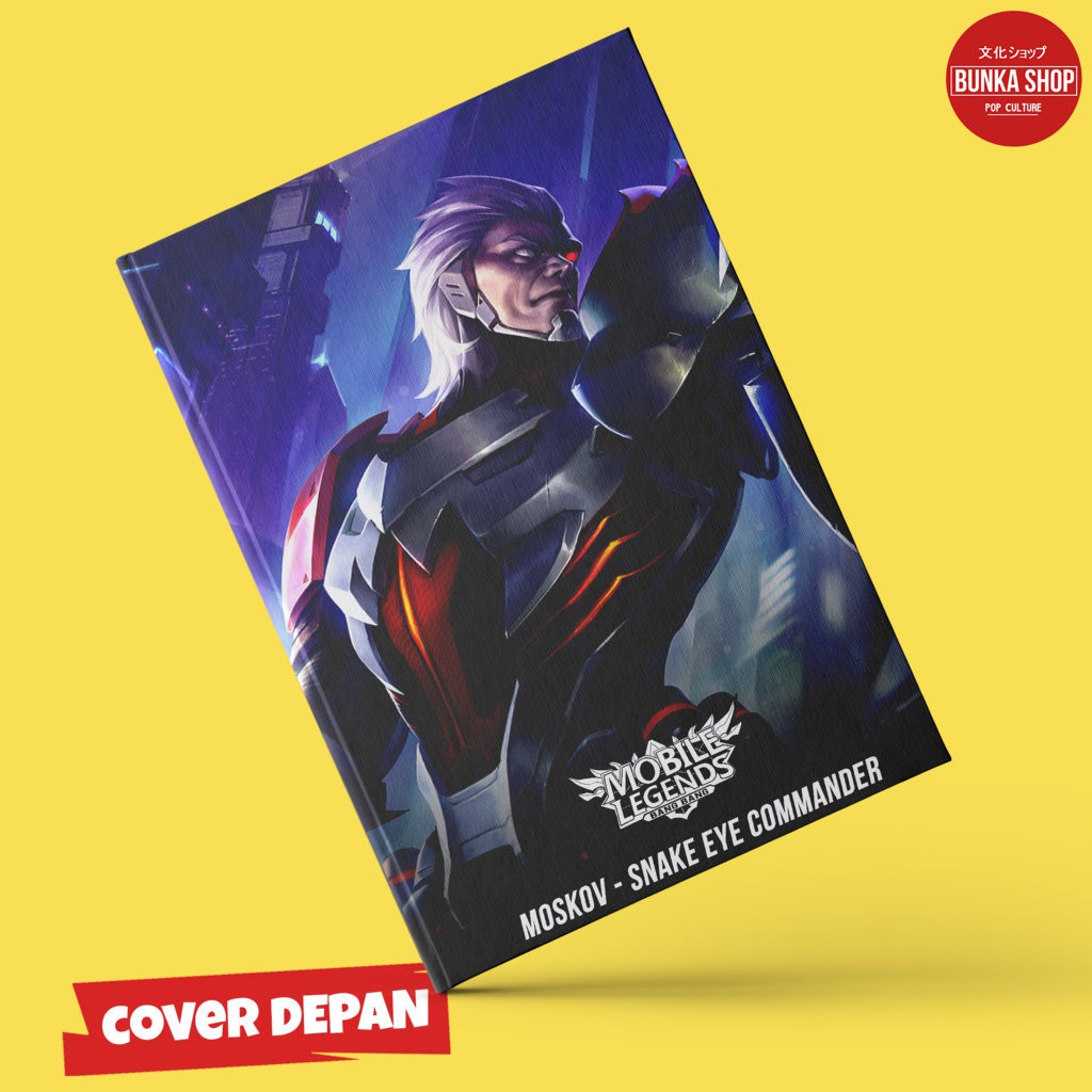

Note Book Game Mobile Legends Moskov Snake Eye Hardcover A5 Buku Catatan Tulis Murah