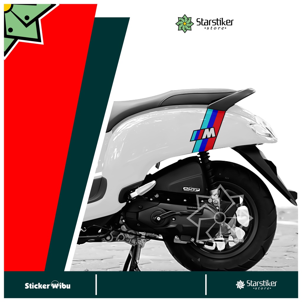STRIPING SCOOPY BMW / ALL SCOOPY STIKER / STYLISH / PRESTIGE / VARIASI / PRINT  / SIMPLE  / RACE / G