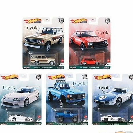 BEST SELLER | TOYOTA SERIES CAR CULTURE Diecast Hot Wheels Supra White Putih 87 PICKUP TRUCK Blue Biru Pick Up 2000 GT 81 STARLET KP61 Red Merah LANDCRUISER FJ60 Tan Land Cruiser Brown Cokelat