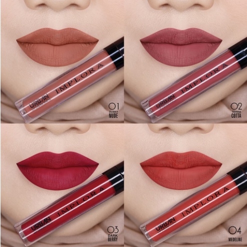 Implora Urban Lip Cream Matte Original Varian Warna Lengkap BPOM