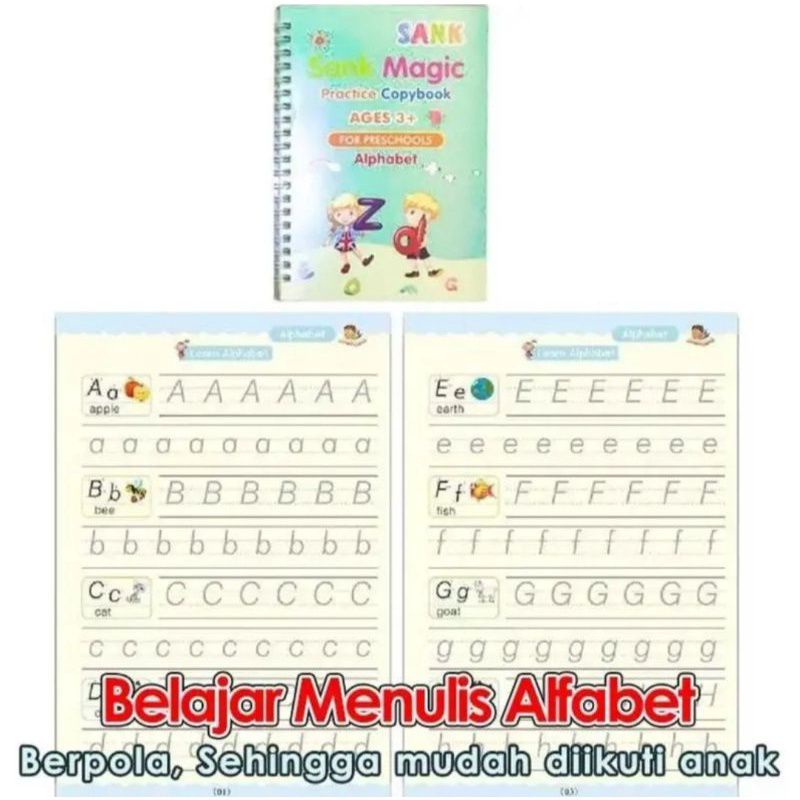 

sank magic book mainana edukasi anak belajar menulis angka huruf balita