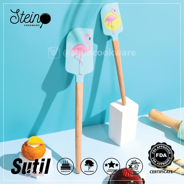 PROMO STEIN COOKWARE FLAMINGO BAKING SPATULA