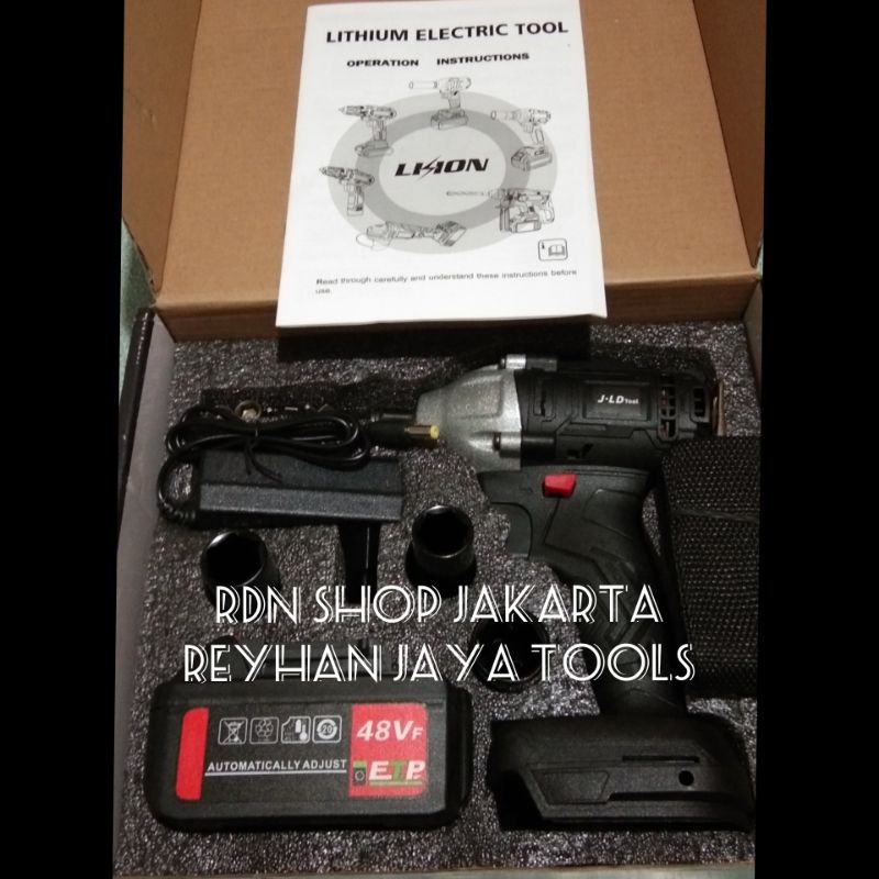 Jld tools 48 V buka baut cordless impact wrench 1 batrei