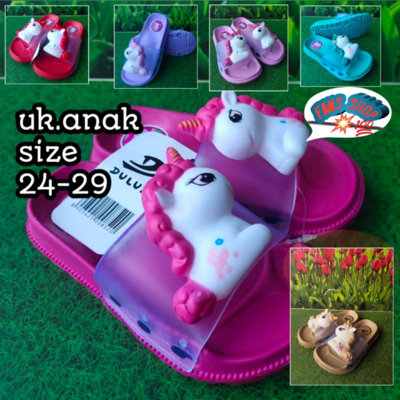 Sendal Anak BONEKA kuda poni 24-29 (361d)