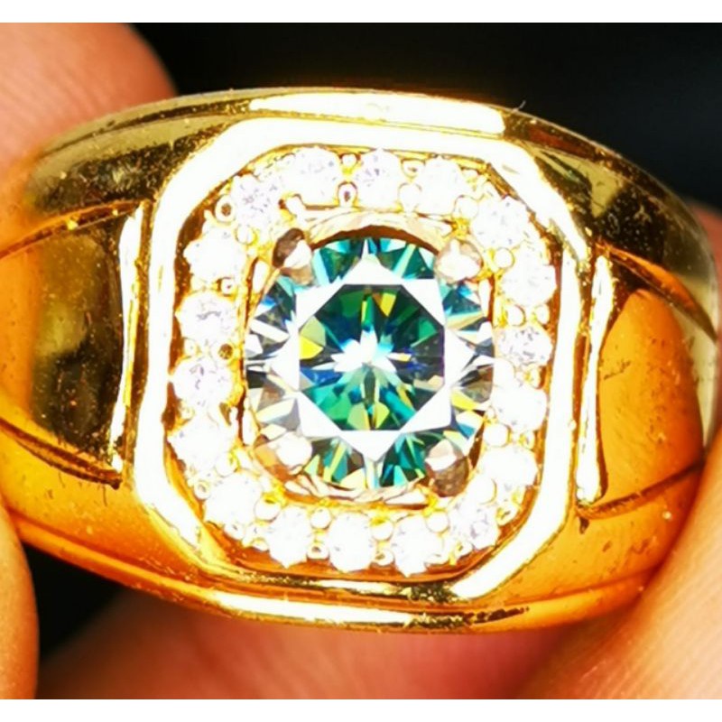 Batu permata berlian moissanite asli