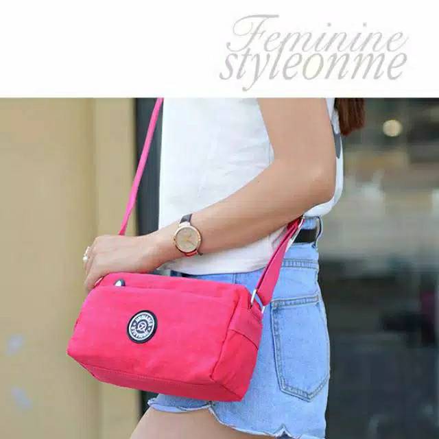 TAS SELEMPANG WANITA IMPORT 4 Zipper